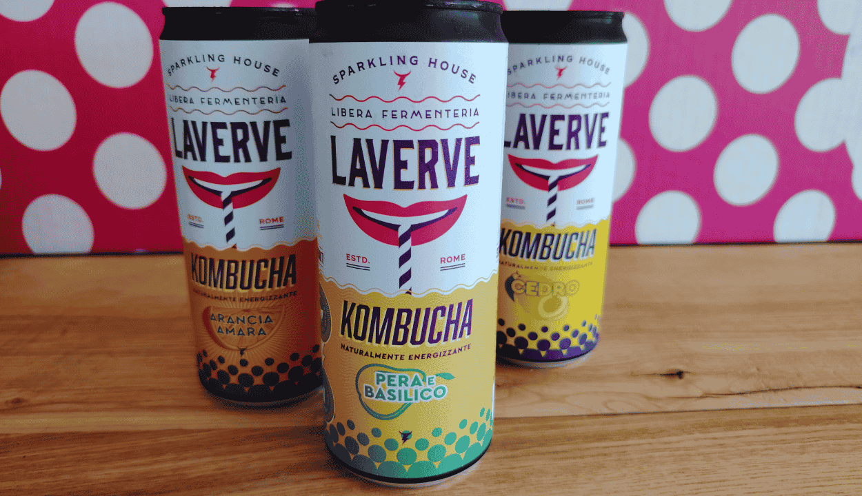 Kombucha in lattina